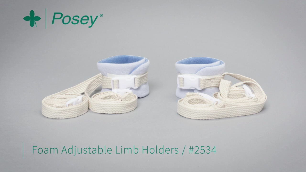 Patient Restraints: Soft Limb Holders (Buckle for Cuff Closure)